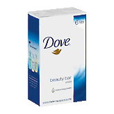 Dove Beauty Bar white beauty bar with deep moisture, 1/4 moisturizing cream Left Picture